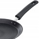 Tigaie Tefal 25cm, neagra, cu suprafata titan, antiaderenta, pentru toate tipurile de plite