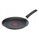 Tigaie Tefal 25cm, neagra, cu suprafata titan, antiaderenta, pentru toate tipurile de plite