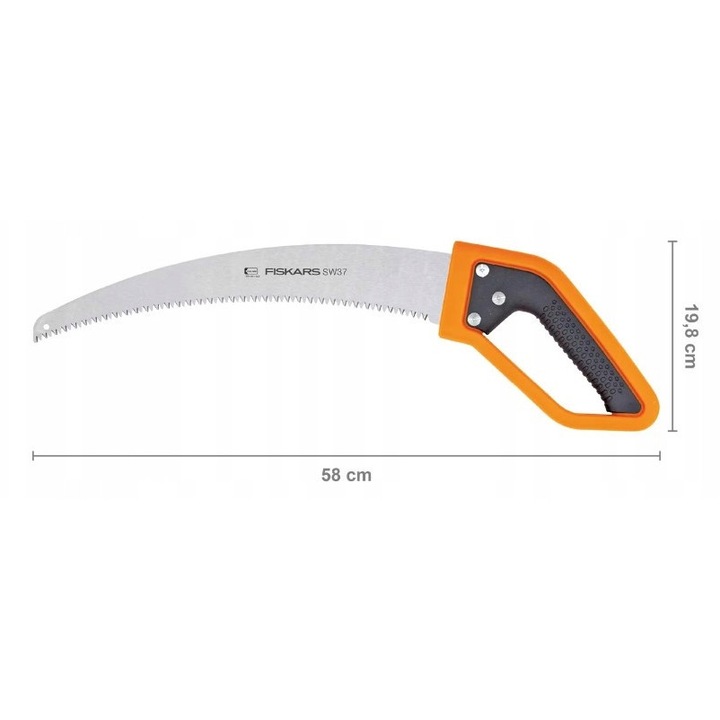 Градински трион Fiskars SW37, 58 см, оранжево-черен, за рязане на клони до 13 инча