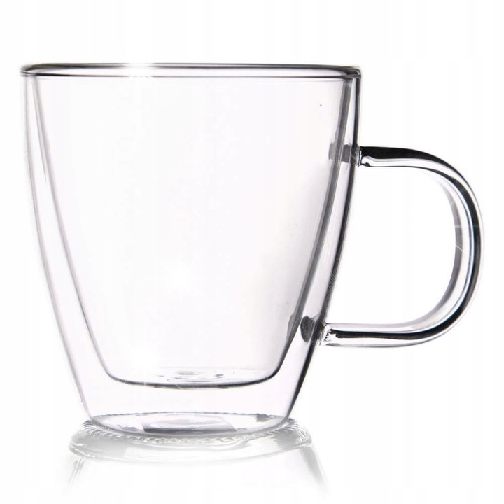 Set 4 cani termice cu perete dublu, Orion, 180ml, 8x7cm