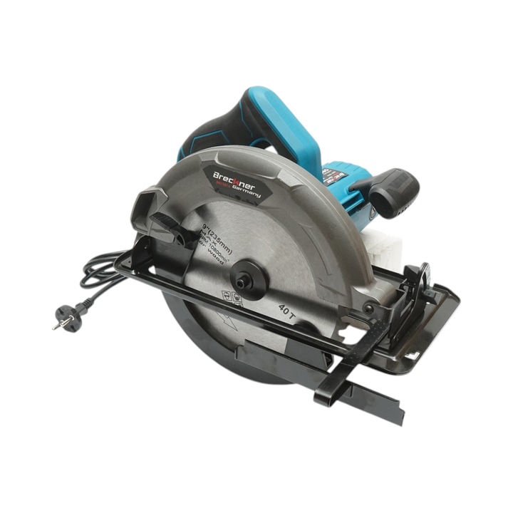 Fierastrau circular de mana 2000W, 220V, disc 235mm, taiere unghi 0-45°, turatie 4100rpm Breckner Germany