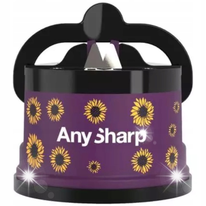 Ascutitoare AnySharp Classic, 2 placi din carburi de tungsten, multicolor, cu prindere PowerGrip