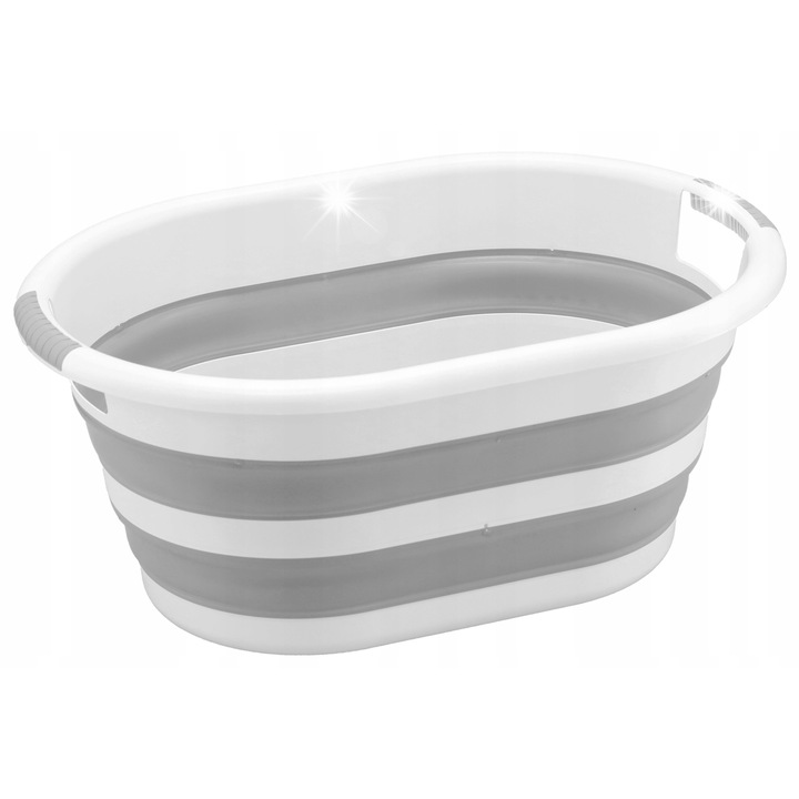 Cos pliabil pentru rufe Orion, 38L, silicon, 44x63x27cm, multicolor