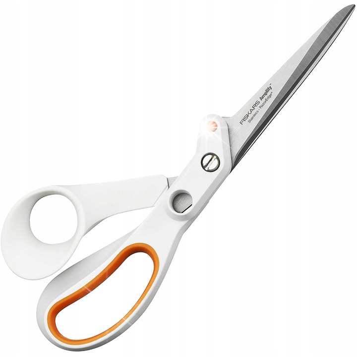 Ножици Fiskars Amplify 21см, бели, за рязане на дебели материали