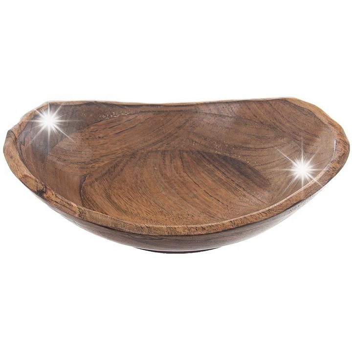 Miska din lemn de mango, Orion, 30x27,5cm, 1,6L, culoare brown