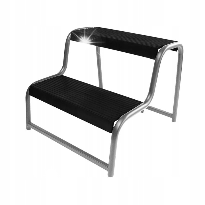 Scara dubla ProPlus, accesoriu rulote, 38x26cm, capacitate 150kg, culoare gri