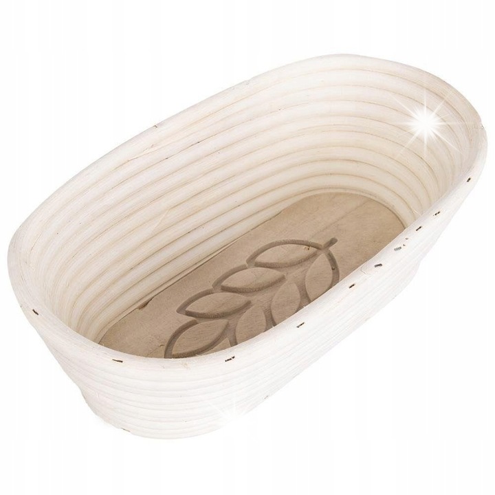 Cos de rattan pentru paine, Orion, 1kg, 26x13x9cm, bej