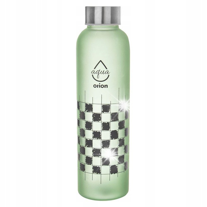 Стъклена бутилка от зелено стъкло Orion, 0,6л, оригинален дизайн, капачка с уплътнение