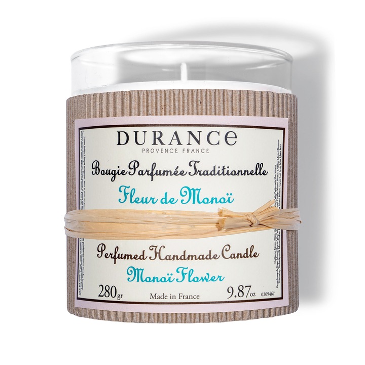 Ароматна свещ ръчна изработка Durance - Цвете Моной 280 гр
