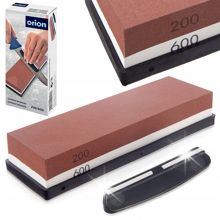 Ascutitoare cu piatra Orion, 18,5x6x3cm, antiderapanta, set cu ghidaj