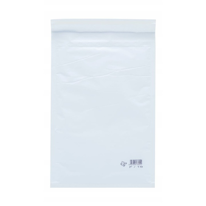 Set Plicuri Cu Bule F16, Neopak, Ambalaj De Protectie De Inalta Calitate Din Hartie Acoperita Cu Folie De Polietilena, Strat Interior Din Folie Cu Bule Pentru Protectia Continutului Impotriva Factorilor Mecanici, 240 x 350 mm, Alb, 100 Buc