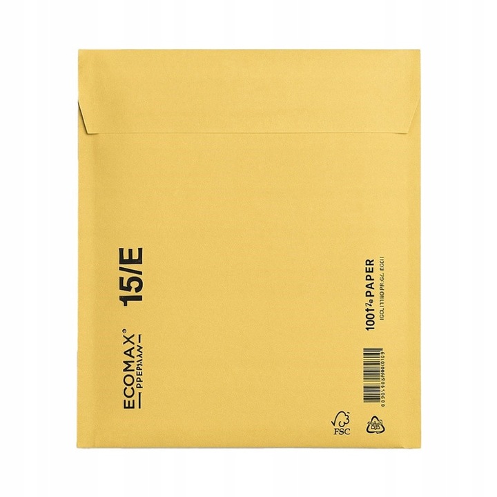 Set Plicuri Cu Bule Din Hartie, Neopak, E15, Material Ecologic Fabricate Din Hartie, Sunt Mai Prietenoase Cu Mediul, Protectie Eficienta Cu Bule Strat Interior Din Folie Cu Bule Care Absoarbe Perfect Socurile, 240 x 275 mm, Maro, 100 Buc