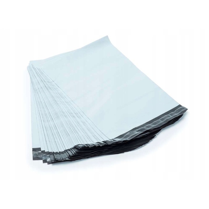 Set Plicuri Postale, Neopren, Fabricate Din Polietilen, Calitate Inalta, Metoda De Inchidere Autocolanta, Durabilitate Si Inchidere Sigura, 200 Mm X 300 Mm, Alb, 50 Buc