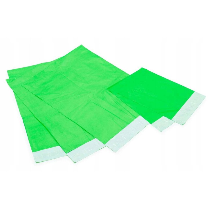 Set Plicuri De Expediere, Neopren, Fabricate Din Polietilen, Calitate Inalta, Metoda De Inchidere Autocolanta, Durabilitate Si Inchidere Sigura, 240 Mm X 325 Mm, Verde, 50 Buc