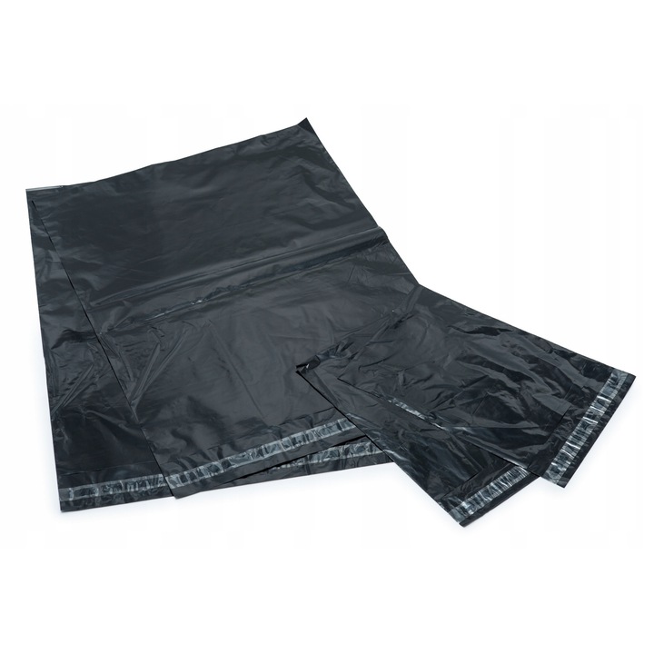 Set Folii De Expediere, Neopren, Fabricate Din Polietilen, Calitate Inalta, Metoda De Inchidere Autocolanta, Durabilitate Si Inchidere Sigura, 260 Mm X 350 Mm, Negru, 50 Buc