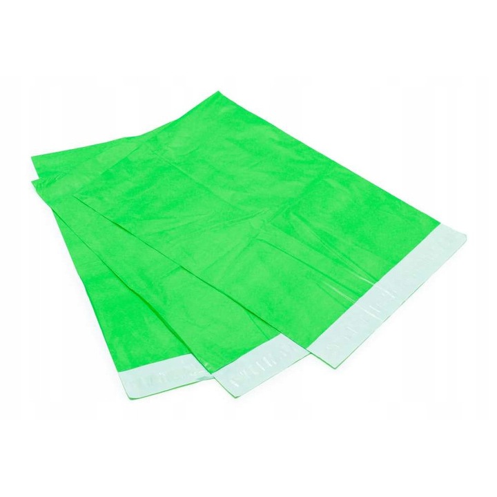 Set Plicuri Postale, Neopren, Fabricate Din Polietilen, Calitate Inalta, Metoda De Inchidere Autocolanta, Durabilitate Si Inchidere Sigura, 260 Mm X 350 Mm, Verde, 50 Buc