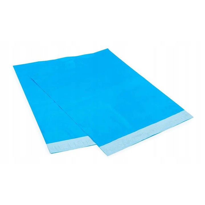 Set Plicuri Postale, Neopren, Fabricate Din Polietilen, Calitate Inalta, Metoda De Inchidere Autocolanta, Durabilitate Si Inchidere Sigura, 310 Mm X 420 Mm, Albastru, 50 Buc