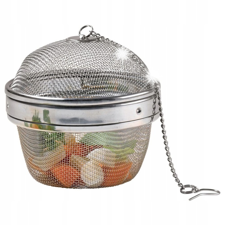 Recipinet pentru condimente Orion, 9x9x8cm, inox, argintiu