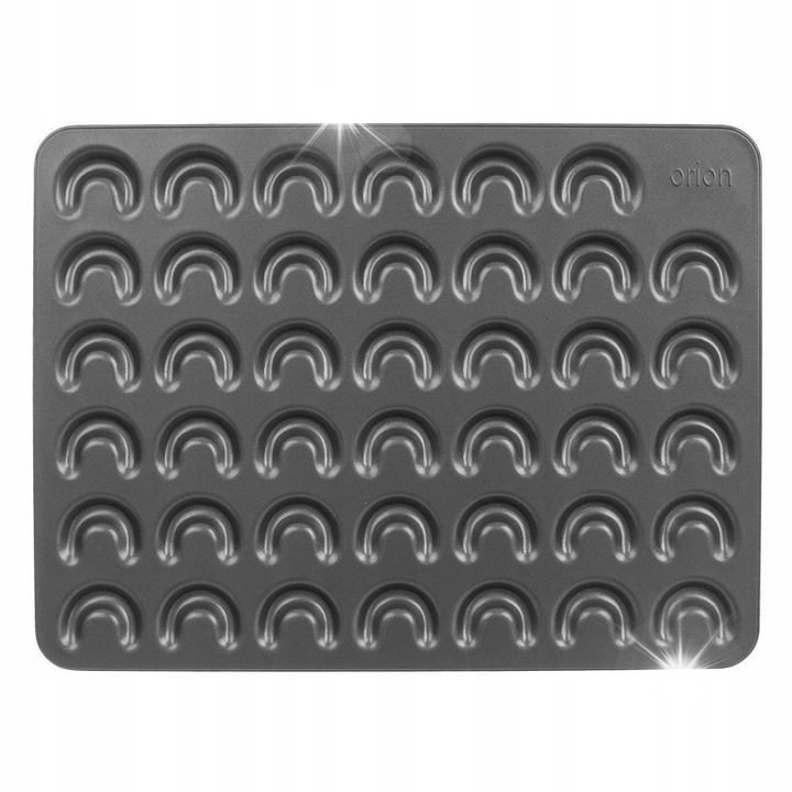 Forma de copt Orion pentru 41 fursecuri, neagra, 42x32x0,7cm