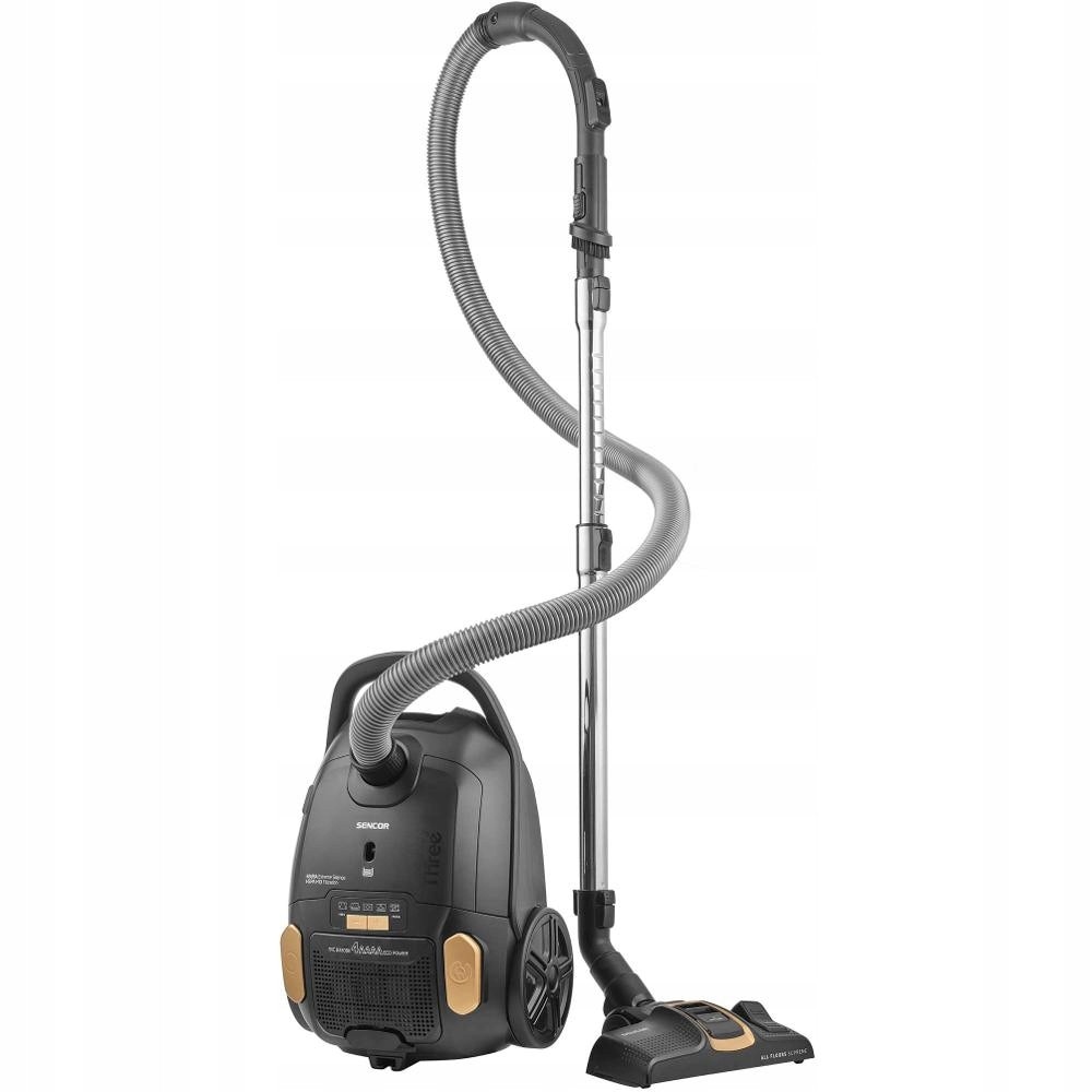 Aspirator Sencor SVC 8330BK, 800W, 3L, HEPA H13, 4AAAA, negru/auriu