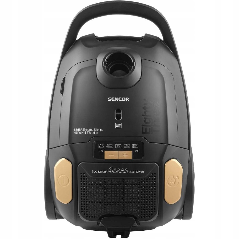 Aspirator Sencor SVC 8330BK, 800W, 3L, HEPA H13, 4AAAA, negru/auriu