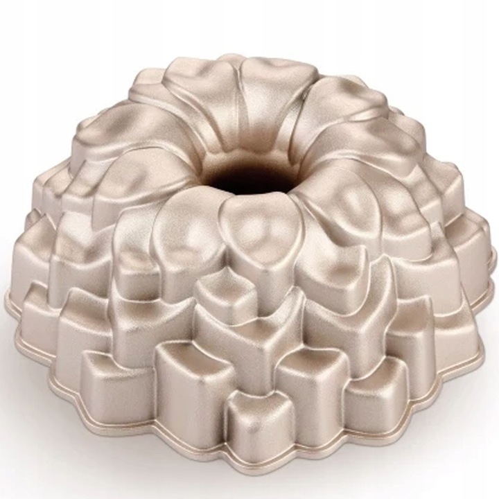 Forma prajituri Tescoma, inaltime 24cm, set 8 forme taiere, plastic rezistent, auriu