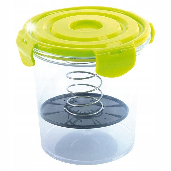 Recipient de marinat Orion 1.8L, 16.5x16cm, capac cu clipsuri, material sigur pentru alimente