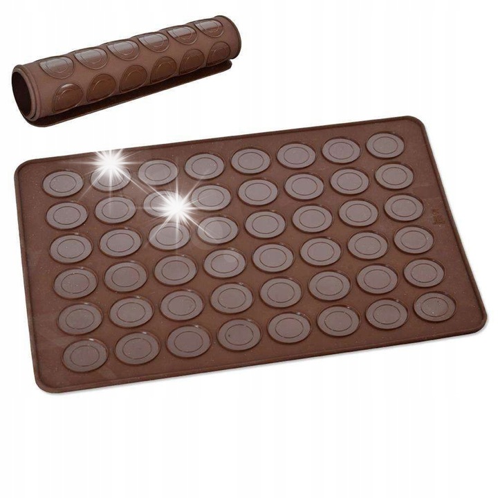 Forma siliconica pentru macaronuri, Orion, 2 dimensiuni, 39,5x29,5cm, set 1 bucata