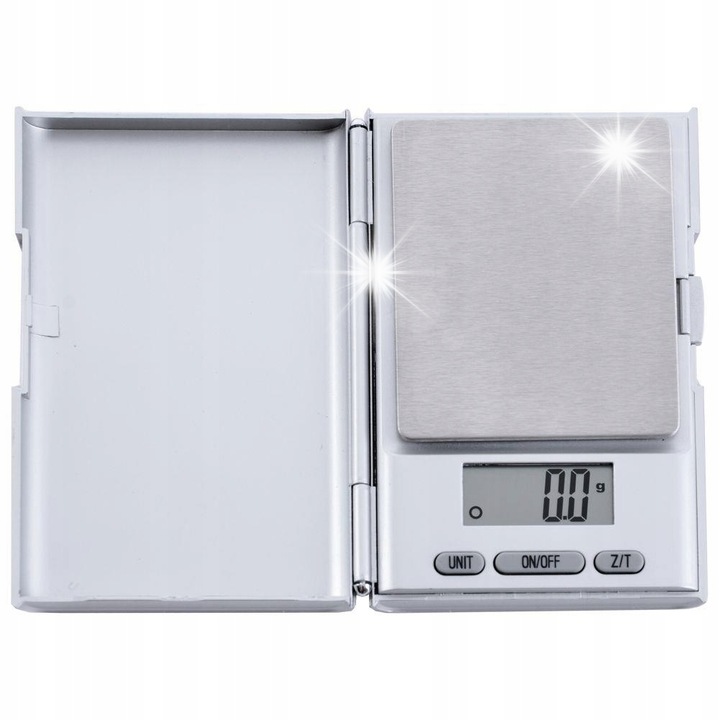 Cantar electronic de bijuterii Orion, 500g, 0,1g, LCD, argintiu, 11,5x8x1,5cm