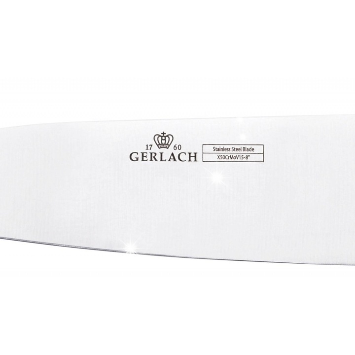 Set cutite Gerlach 991A, 8 inch, inox, maner ABS, negru