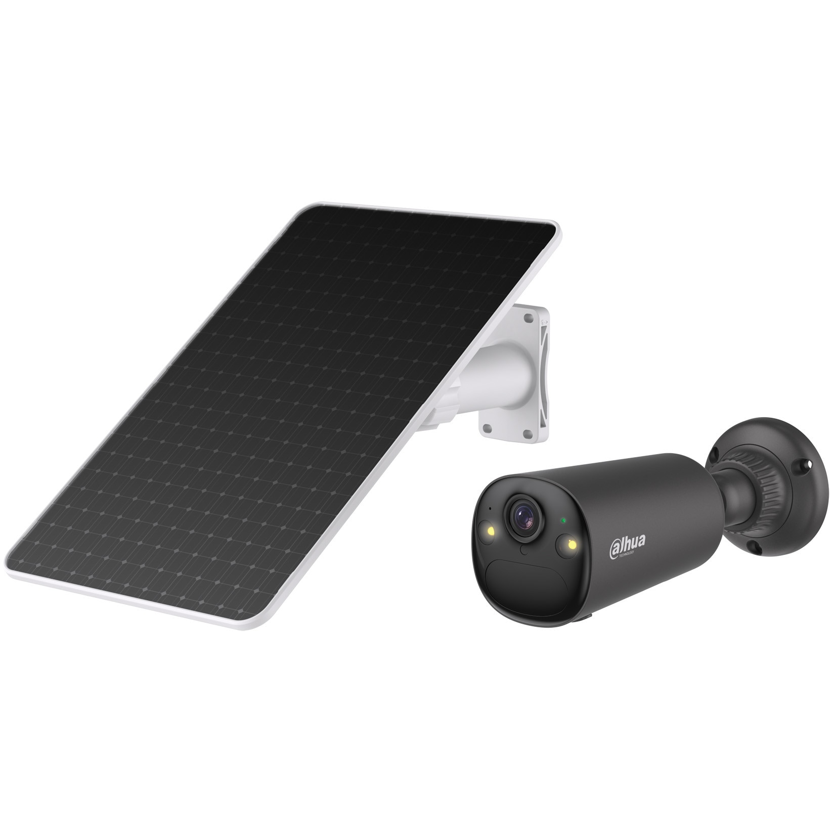 Camera de supraveghere Wireless cu panou solar integrat Dahua Bullet AIO DH-KIT-EUR/IPC-BF4CP-0210B-XL-Ash/M0508, 4MP, 2560 × 1440, Night Vision, Smart Detection, AOV, Capacitate B