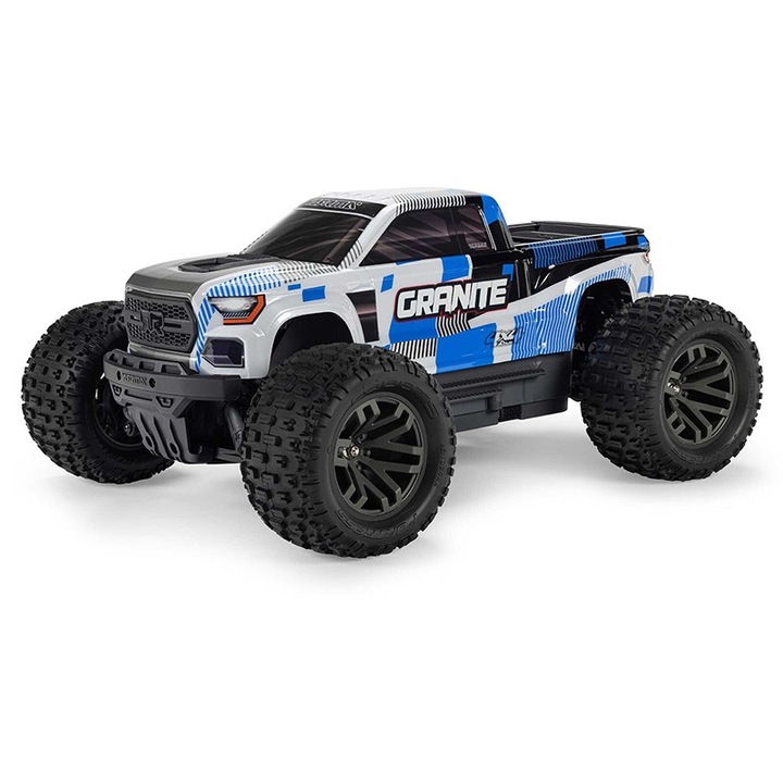 Automodel Arrma 1/10 GRANITE MEGA 665 4X4 RTR Brushed Monster Truck - Albastru
