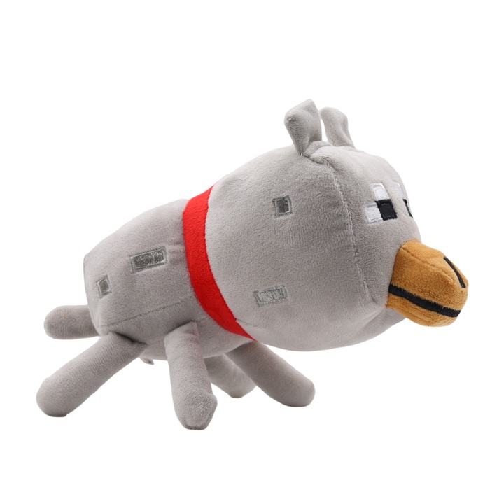 Jucarie de plus Minecraft, caine, 22cm, multicolor