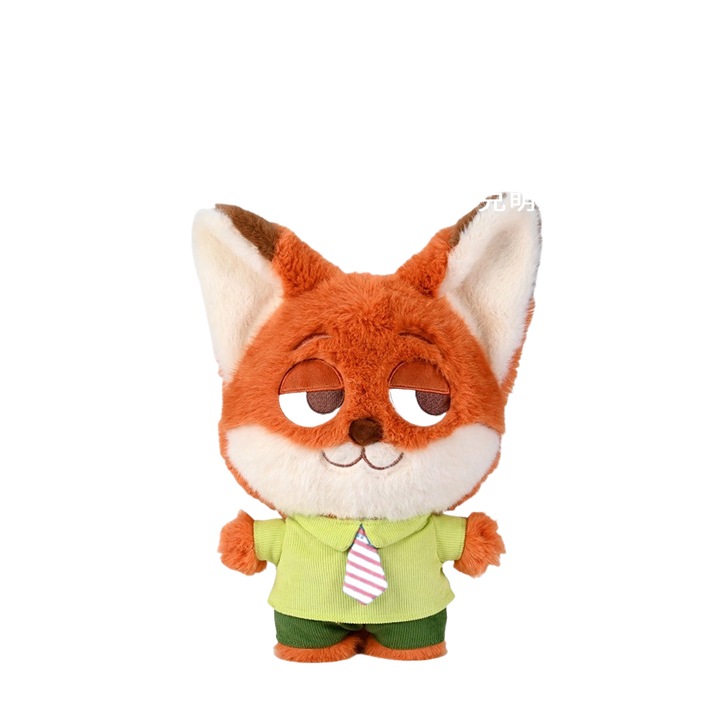 Jucarie de plus Nick, 25cm, portocalie, usor de curatat, cu breloc