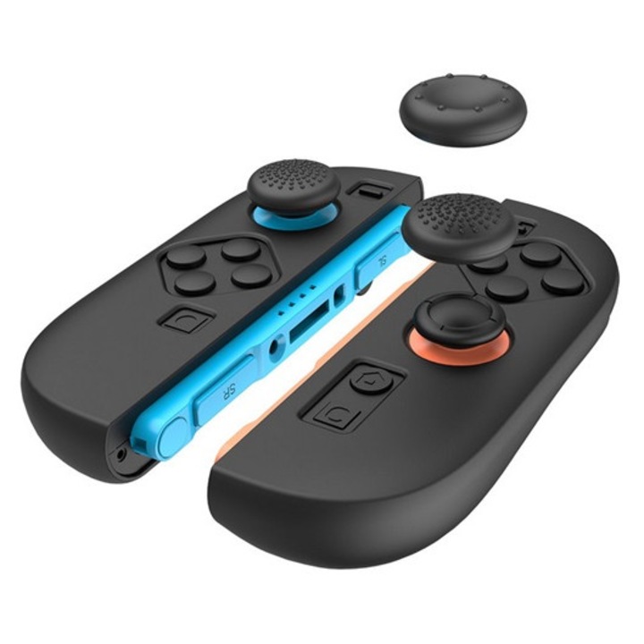 IPEGA szilikon kontroller védő 4db, csúszásgátló, Nintendo Switch 2 JoyCon kompatibilis, fekete