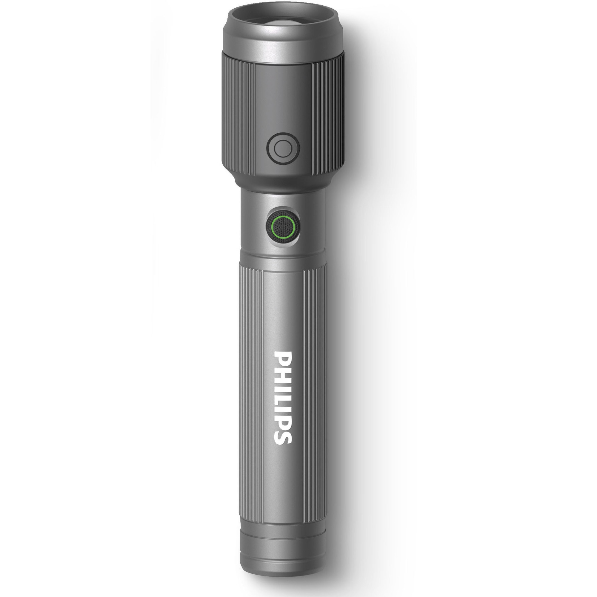Lanterna LED Philips Phil-SFL2141/10, 15 W, 650 lm, distanta fascicul de pana la 350 m, timp de functionare pana la 13 ore, baterie 2200mAh, IP44, mod de incarcare: USB-C