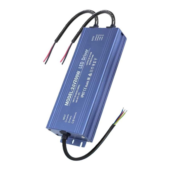 Sursa de Alimentare de Exterior IP67, 24V 8.33A – 200W