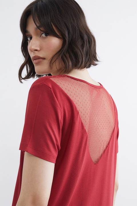 LC WAIKIKI, Pijama uni cu croiala lejera, Caramiziu