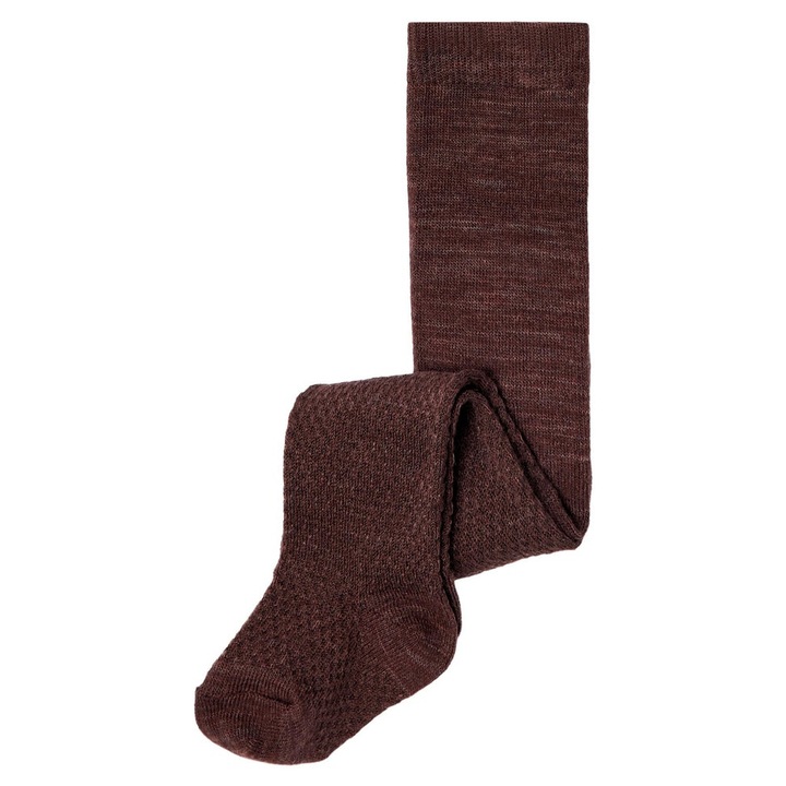 Dresuri bebe fete lana merinos - Name It Cable Mahogany 62-68 CM