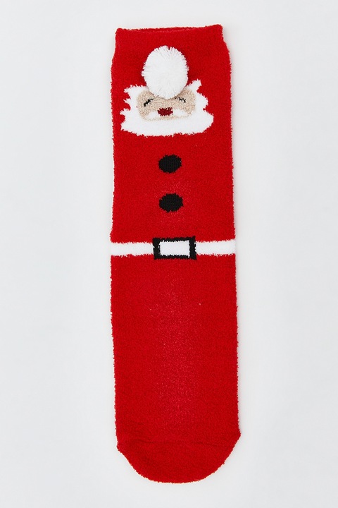 LC WAIKIKI, Sosete scurte cu model, Rosu, 36-38