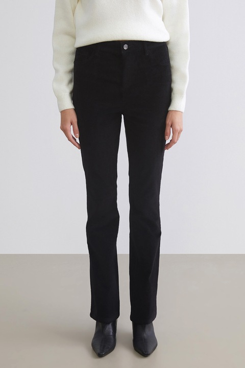 LC WAIKIKI, Blugi slim fit cu talie inalta, Negru, XS