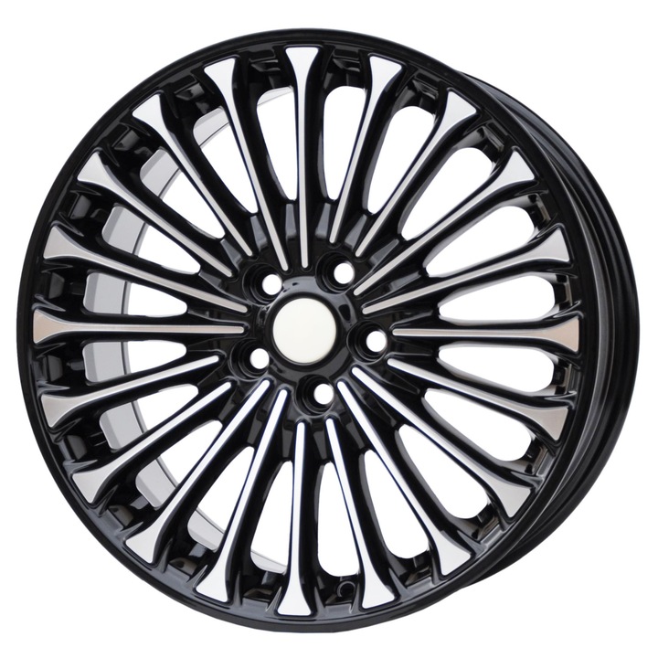 Set 4 jante aluminiu PDW 0056 17x7 PCD 5x108 ET50, negru lucios