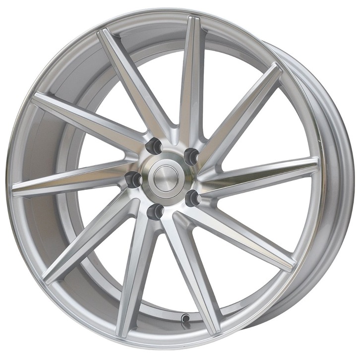 Set (4 buc) jante aluminiu PDW 099/096 20x8.5/10 5x114.3 ET35 finisaj lustruit + argintiu