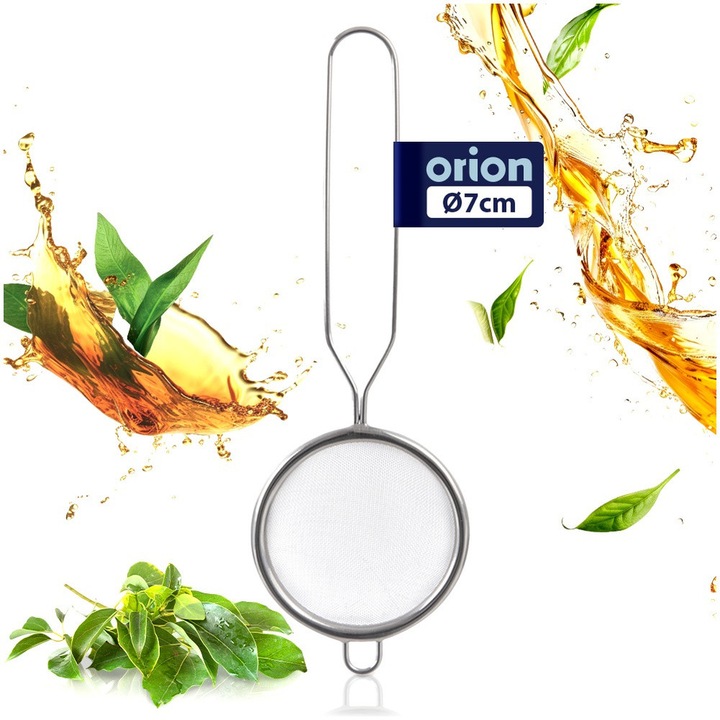 Sitko De Bucatarie, Orion, 21x7x2.5 cm, Fabricat Din Otel Inoxidabil, Potrivit Pentru Masina De Spalat Vase, Manere Practice, Utilizare Universala In Bucatarie, Argintiu