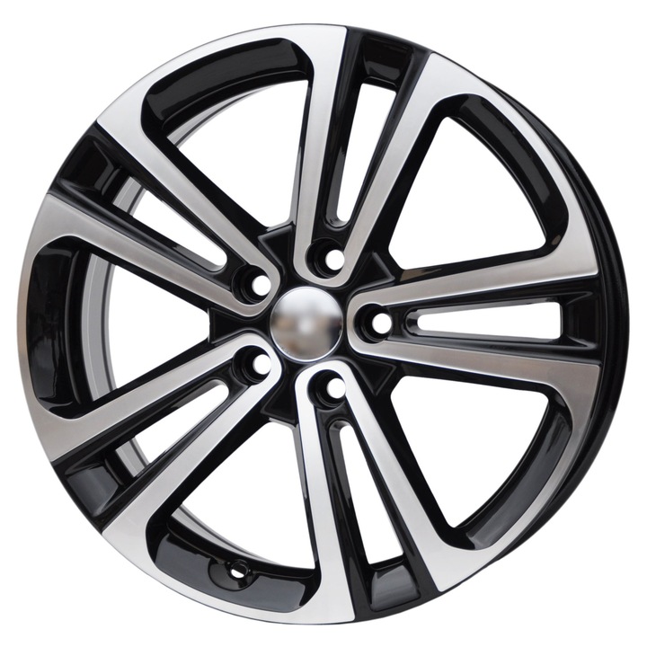 Set 4 jante aluminiu PDW 5959 17x7 ET50, lustruit + negru, 5x108