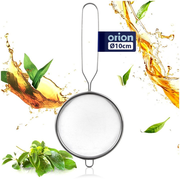 Sitko De Bucatarie, Orion, 24x10x3.5 cm, Fabricat Din Otel Inoxidabil, Potrivit Pentru Masina De Spalat Vase, Manere Practice, Utilizare Universala In Bucatarie, Argintiu