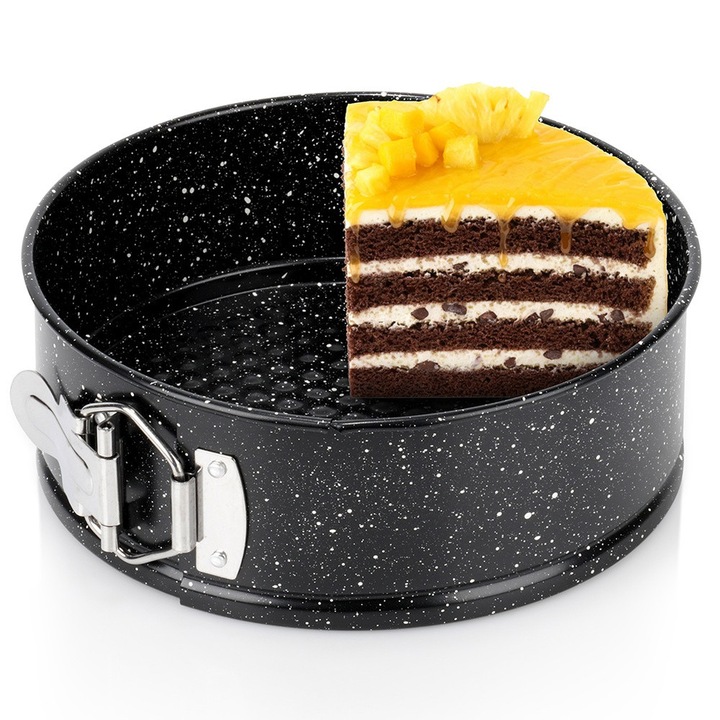 Artemis sütőtepsi, gránit hatású, szétnyitható, 18x18x7cm, fekete