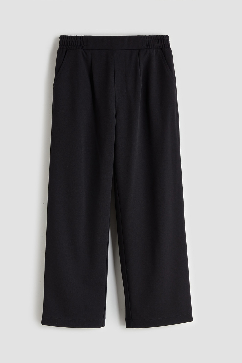 LC WAIKIKI, Pantaloni cu croiala ampla si talie elastica, Negru, 134-140 CM