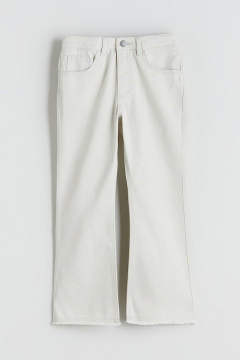 LC WAIKIKI, Pantaloni evazati din denim, Alb fildes, 134-140 CM