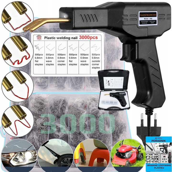 Aparat de capsat H50, Reball, 50W, 3200 capsatoare, LED, set